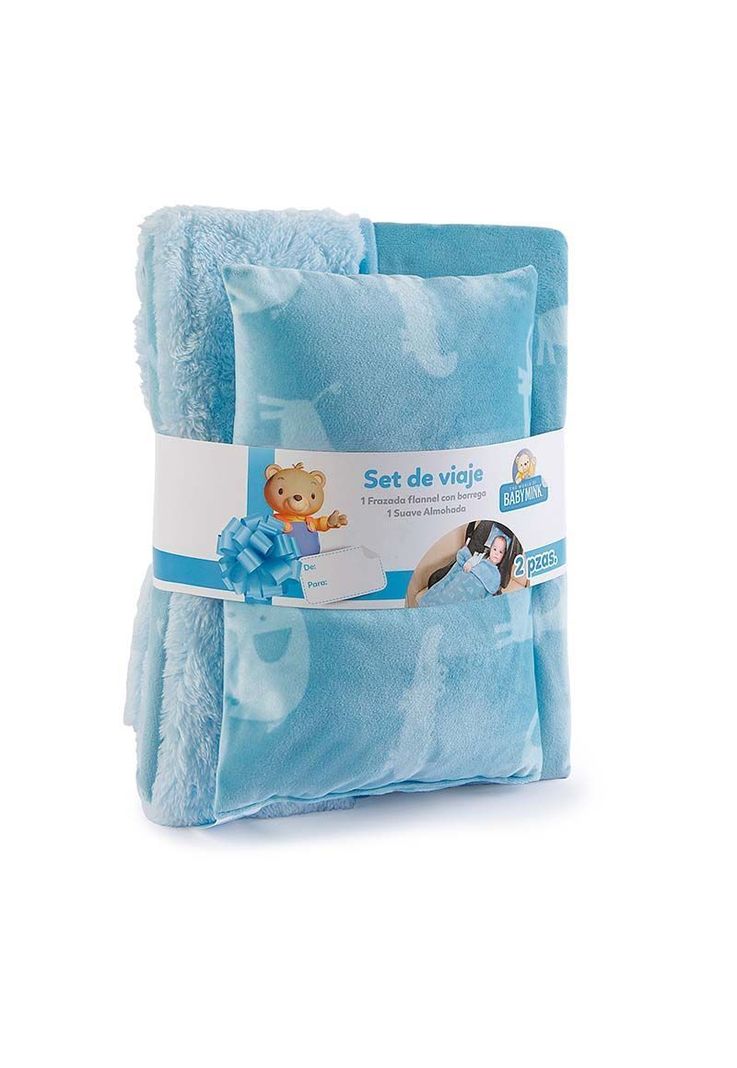 Set de frazada más almohada Sherpa-3