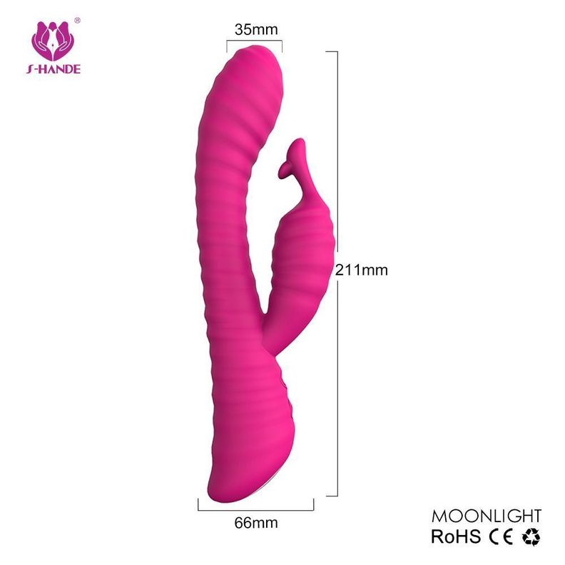 Dildo Vibrador Dual Consolador Moonlight-1