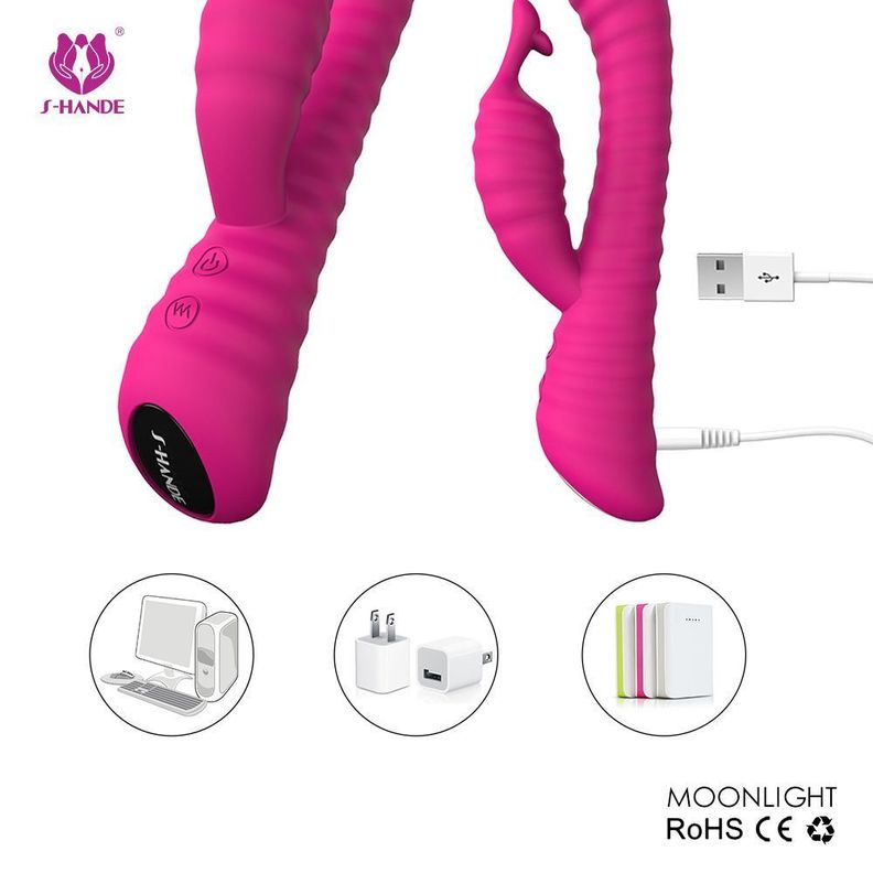 Dildo Vibrador Dual Consolador Moonlight-5