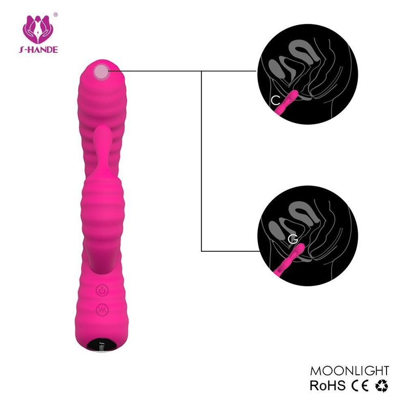 Dildo Vibrador Dual Consolador Moonlight-2