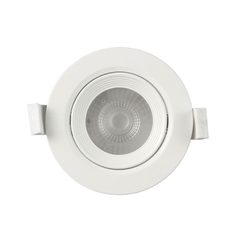 Foco Basculante LED Embutido Spot 6,5W 3000K Redondo Para Cielo-3