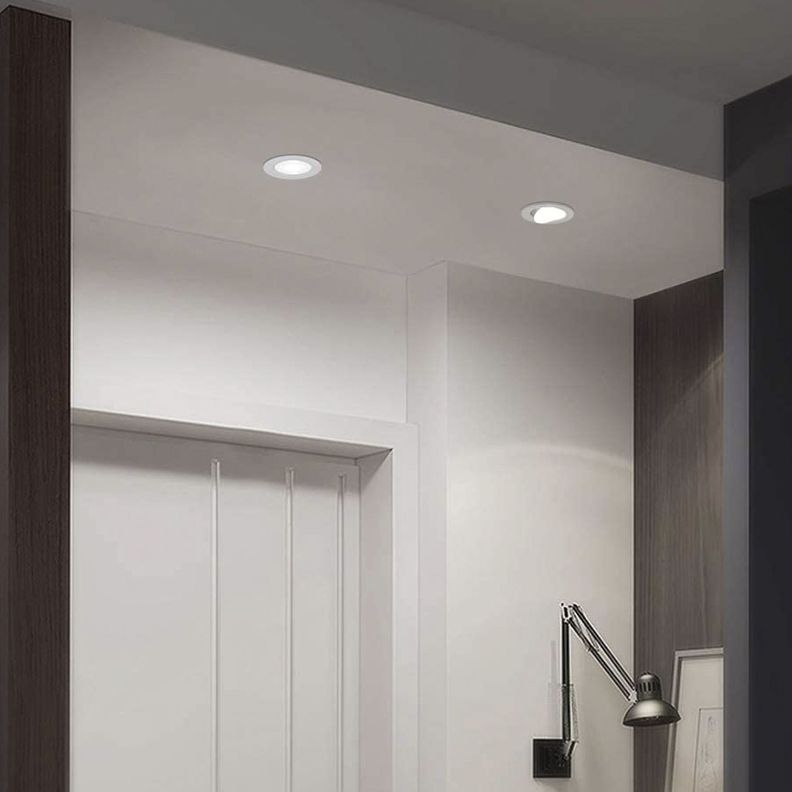 Foco Basculante LED Embutido Spot 6,5W 3000K Redondo Para Cielo-4