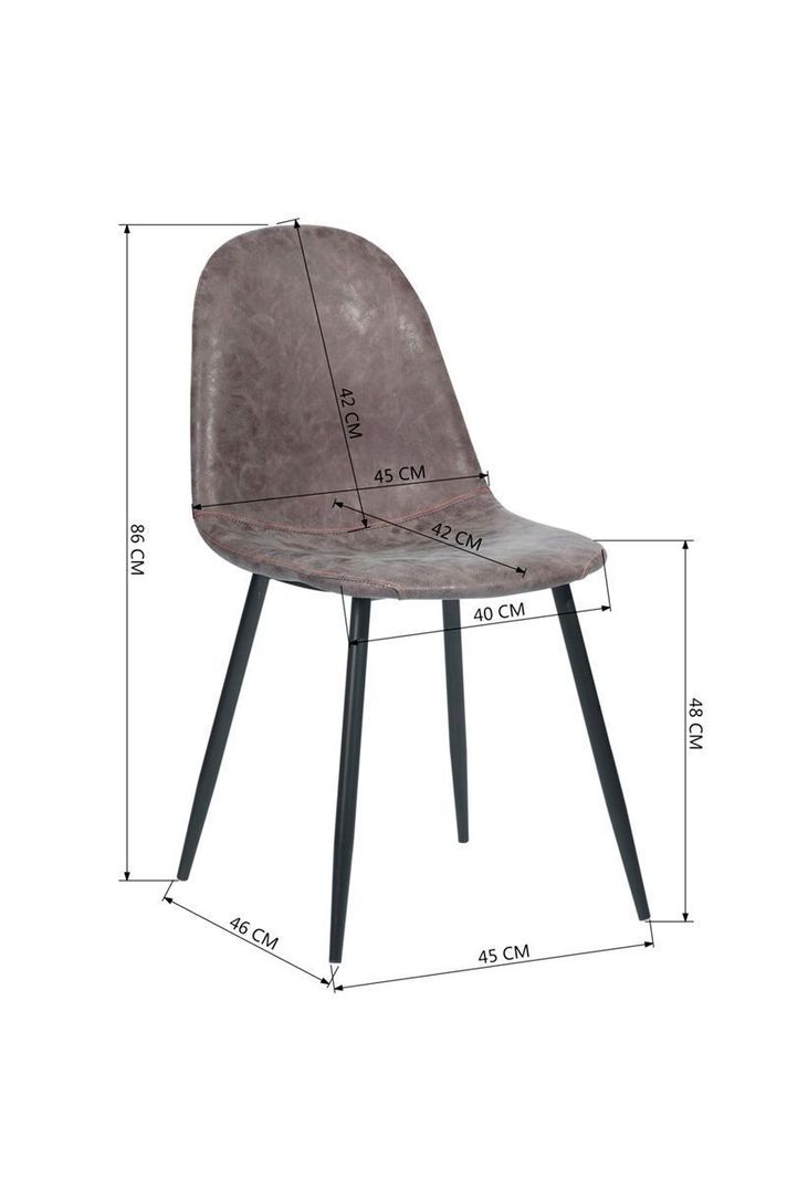 Pack 4 Sillas de Comedor Chicago Café-2