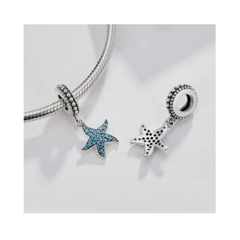 Charm Estrella de Mar en Plata Fina 925 SILVER HEART-1