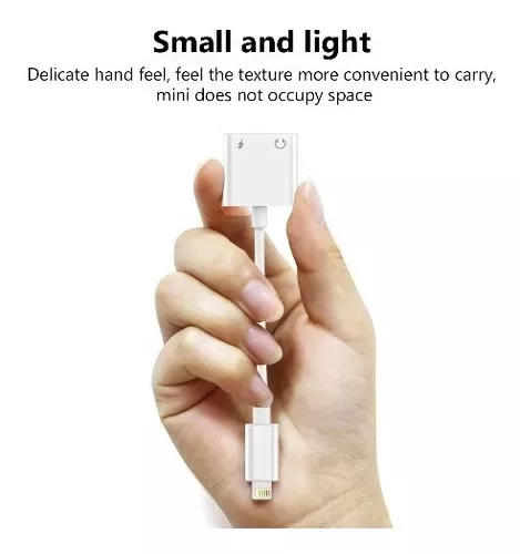 Adaptador Iphone 2 en 1 Carga Lighning y Auxiliar -3