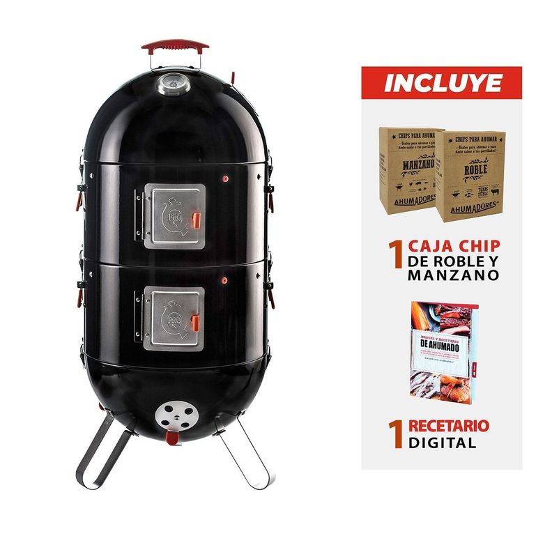 Ahumador Portátil Proq Ranger 37cms + 2k Chip-0