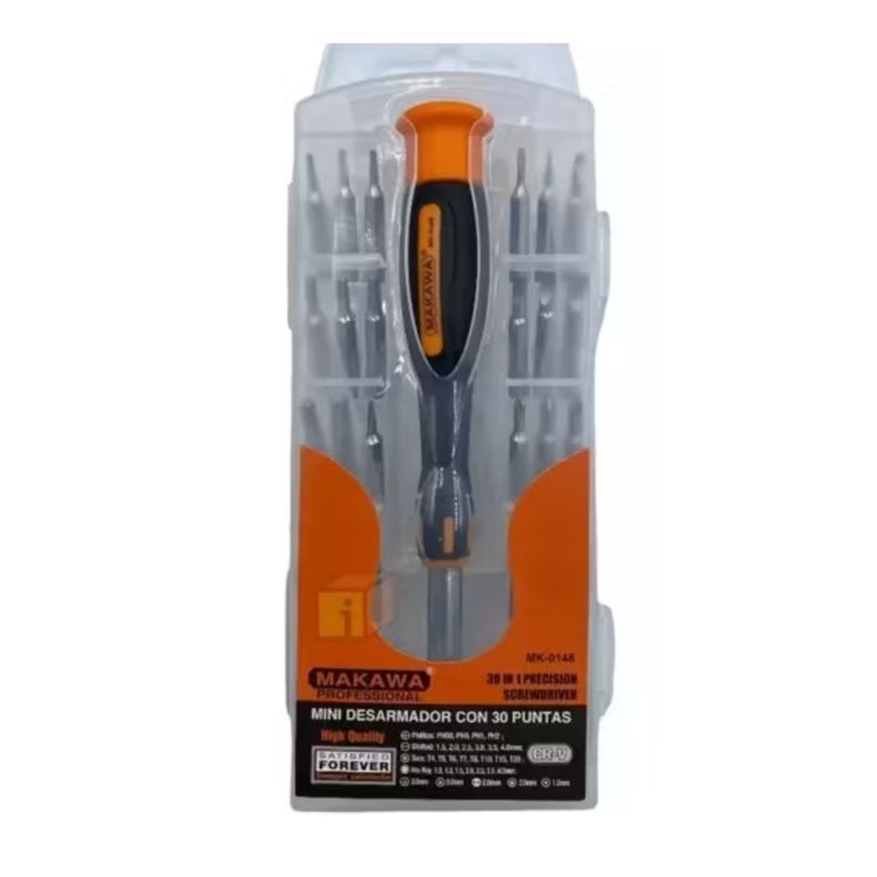 Juego Mini Destornillador 30 Puntas Makawa Mk0148-0