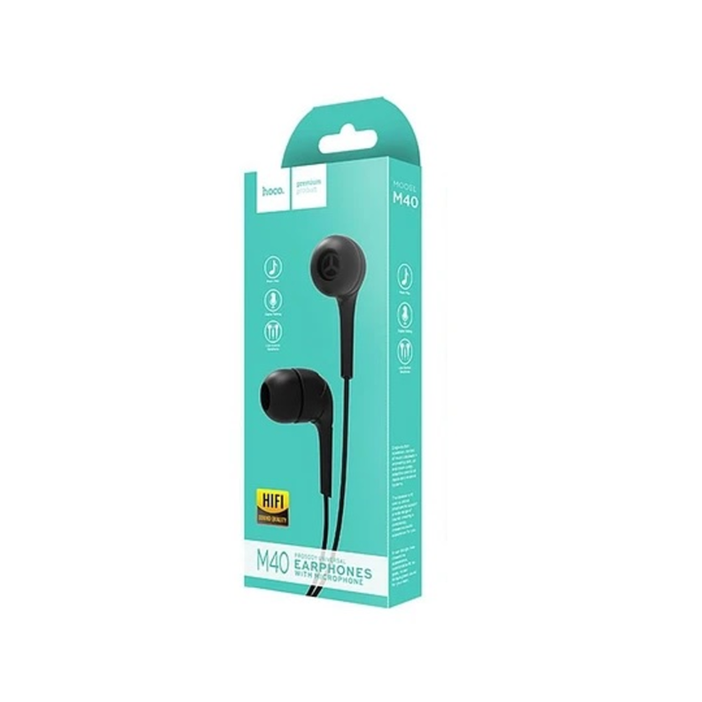 Audifono Hoco M40 Mic Negro-1