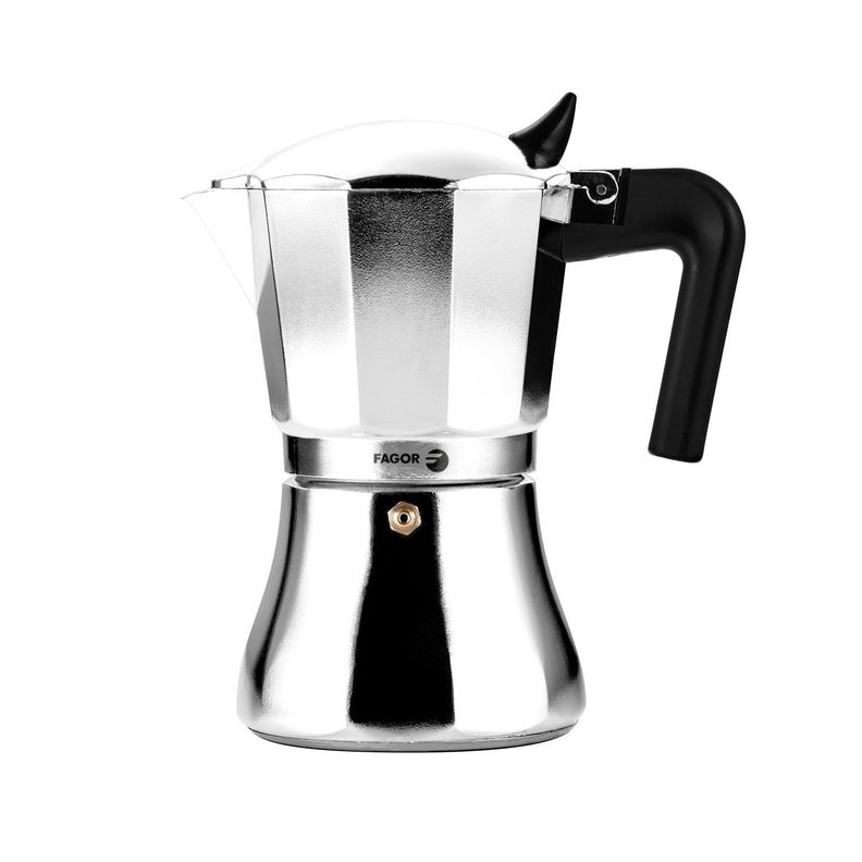 Cafetera italiana espresso acero inoxidable 9 Tazas Cupy Fagor-0
