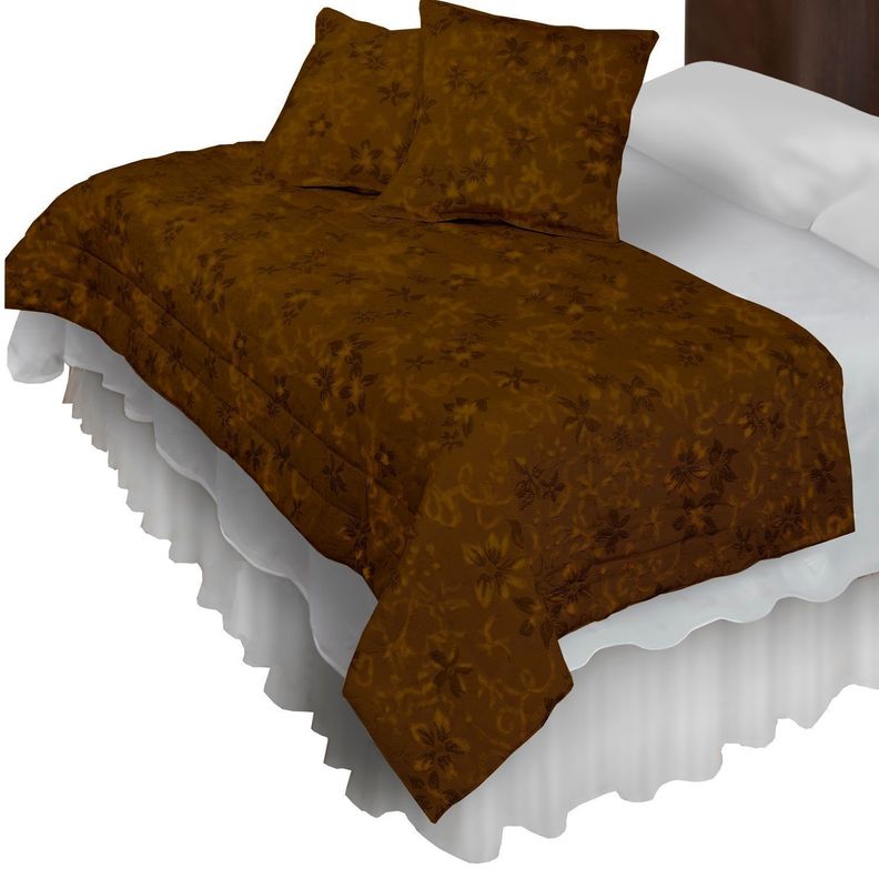 Piecera Con Fundas Victoriana Café Reversible-0