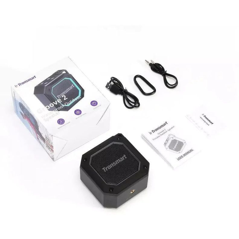 Tronsmart Groove 2 Parlante Bluetooth recargable Impermeable IPX7-4