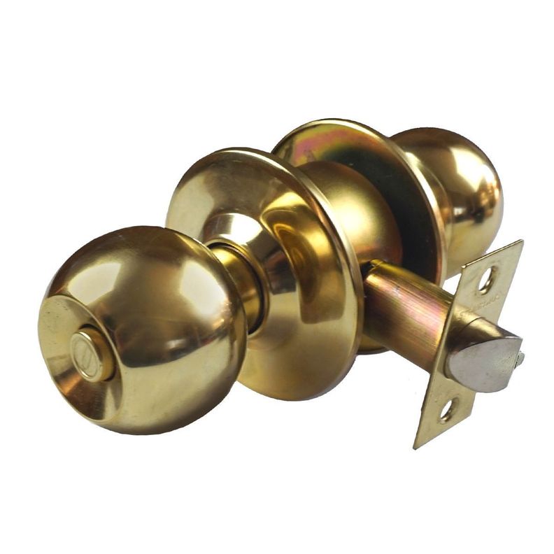 Cerradura Pomo Oficina / Dormitorio Bronce-1