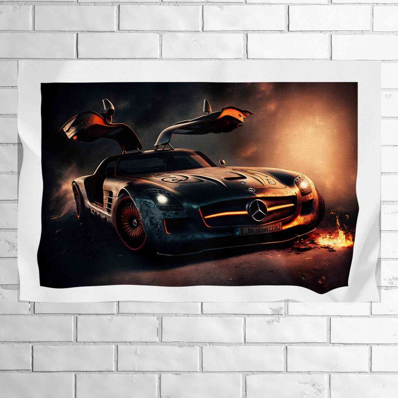 Tela Impermeable Estampada Carros D16 50cm x 70cm-0