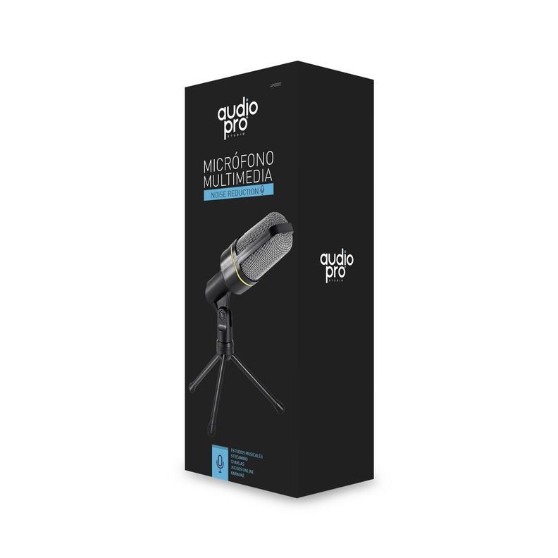 Microfono Multimedia Streaming Con Tripode Jack 3.5 Audiopro-2