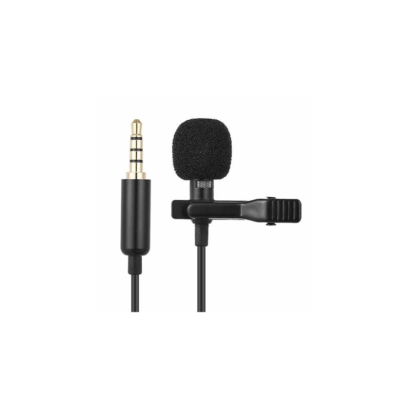Micrófono De Solapa Streaming Conector Trs 3.5mm - PuntoStore-0