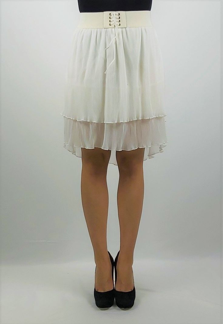Falda chiffon cintura -0