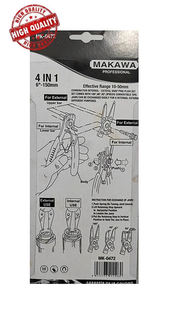 Alicate Saca Seguro 4en1 set 4pcs Saca Seguro Seeger-3