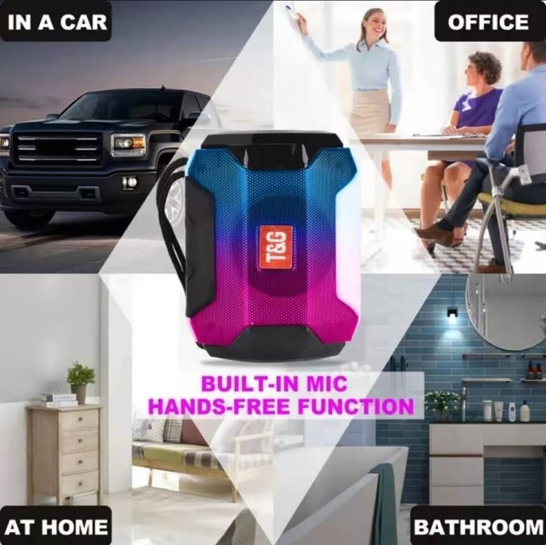 Mini Parlante Rgb Bluetooth 5.0 Usb Portatil Stereo Radio Fm-4