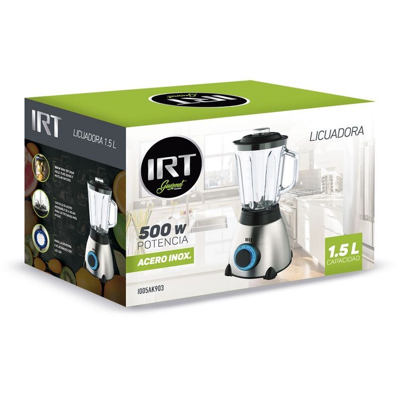 LICUADORA IRT 1,5 L JARRA VIDRIO 500 W-1