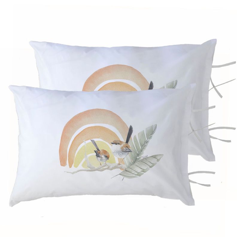 PACK 2 FUNDAS ALMOHADA SAFARI ARCOIRIS 50X70-0