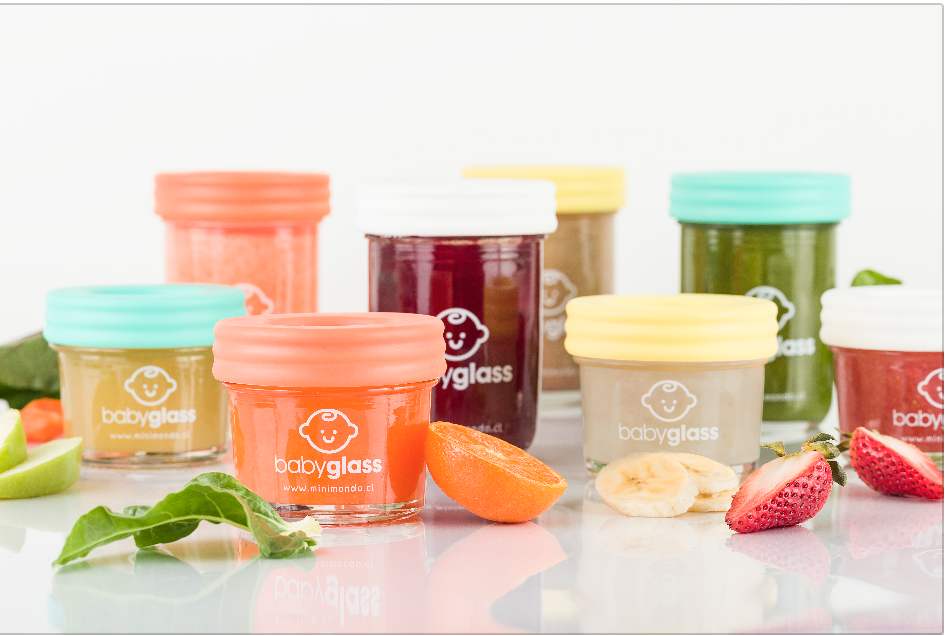 BABYGLASS: PACK 2 SET GRANDES - Incluye 2 Set de 4 contenedores 240 ml y 4 contenedores 120 ml-1