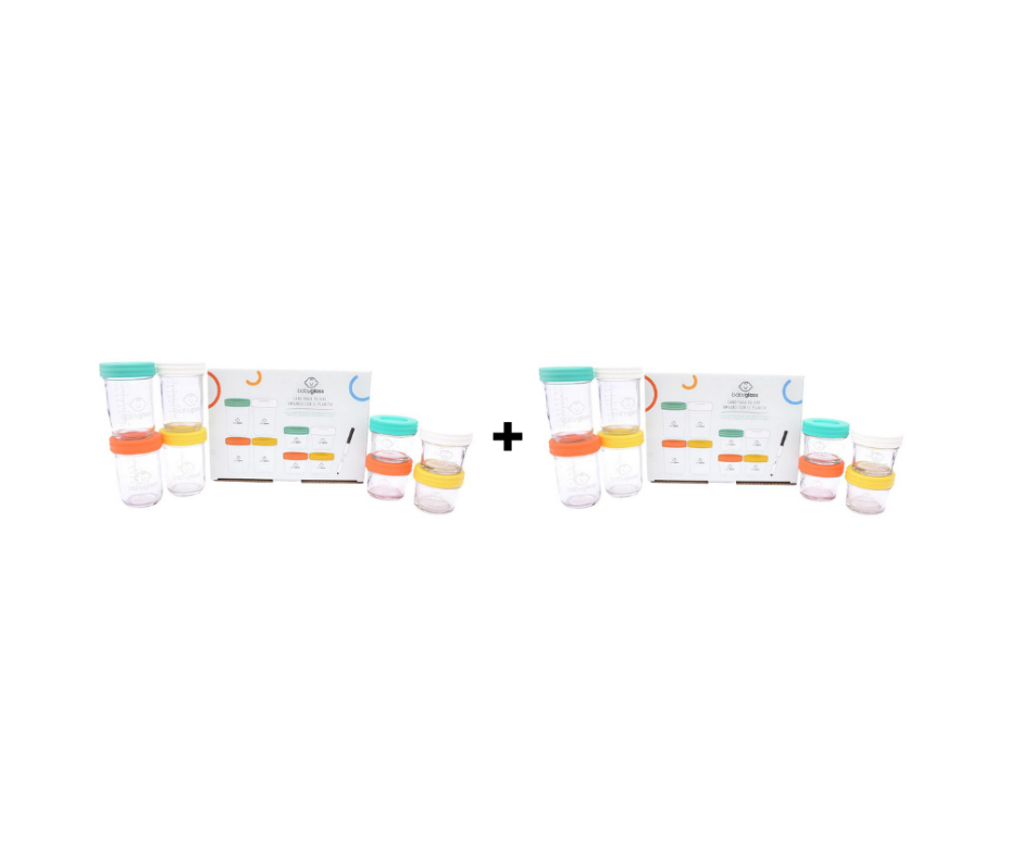 BABYGLASS: PACK 2 SET GRANDES - Incluye 2 Set de 4 contenedores 240 ml y 4 contenedores 120 ml-3