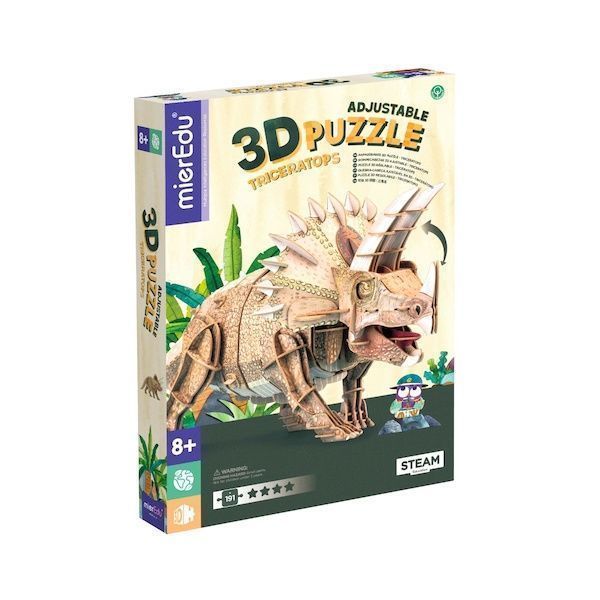 Puzzle Eco 3D Triceratops-0
