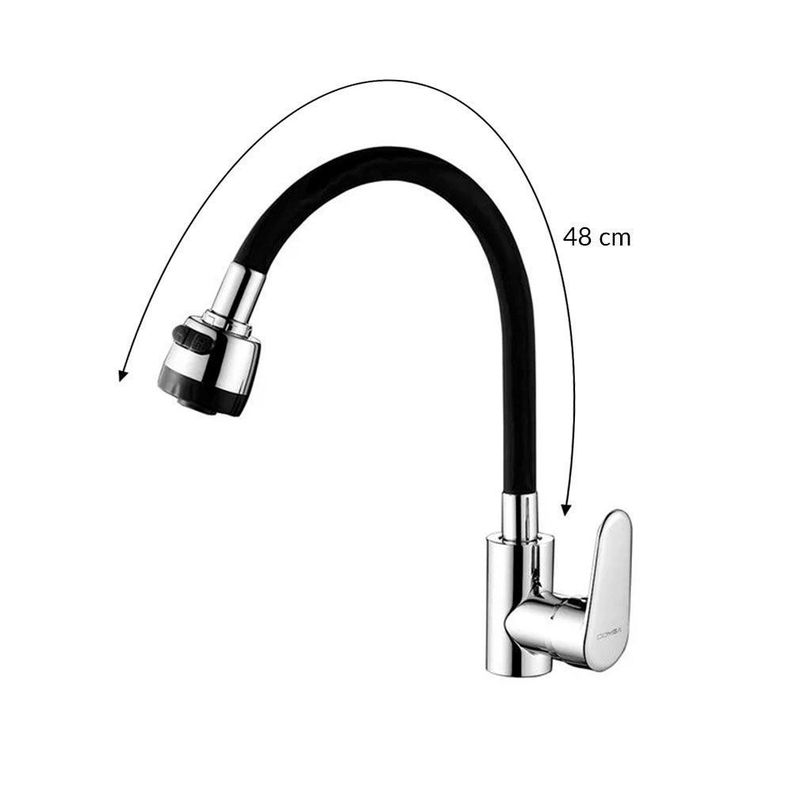 Manguera Flexible Lavaplatos Cocina Negro-1