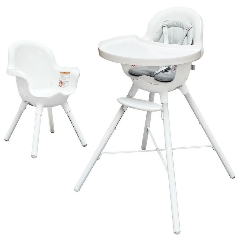 Silla de Comer Evolutiva Grub Blanca-0