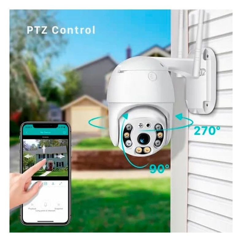 Camara Ip Ptz Wifi Exterior 1080p 2mp Inalambrico Tl165-2