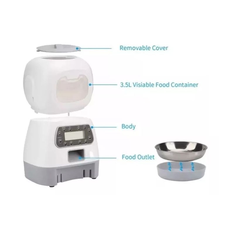 Dispensador Comedero Automatico Programable Comida-1