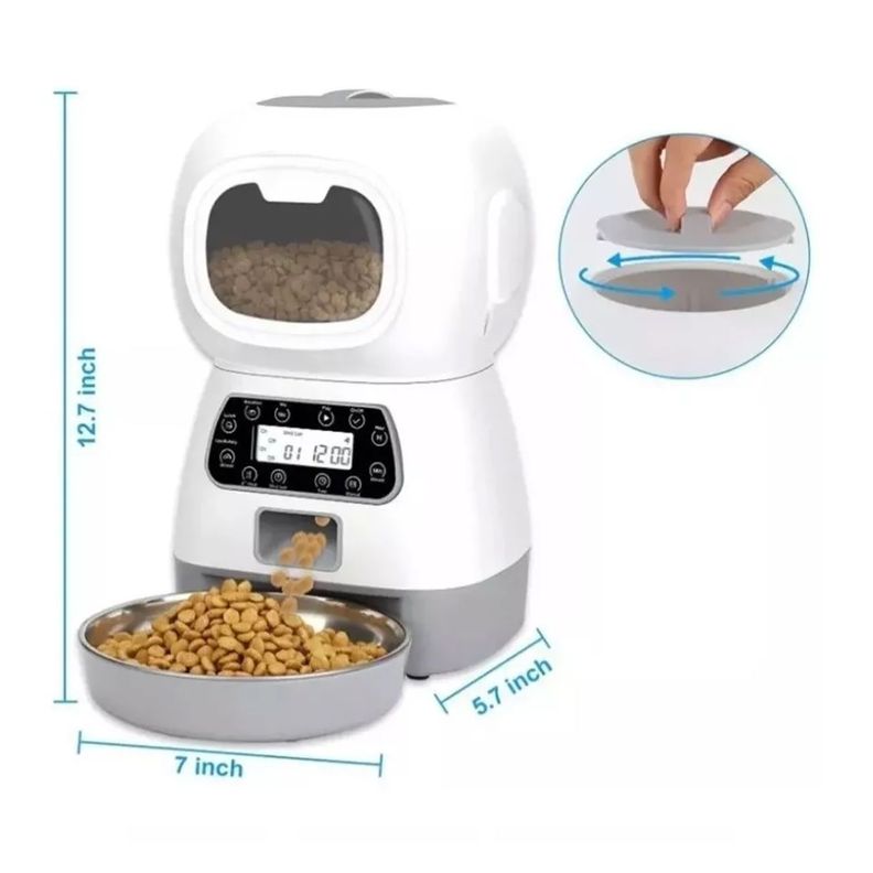 Dispensador Comedero Automatico Programable Comida-3