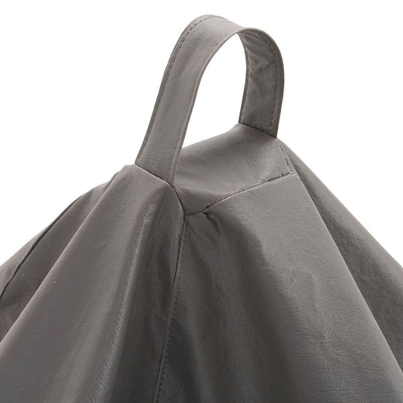 Pouf Pera Gris Cuerina 100x120x120 cm Máxima Design-1