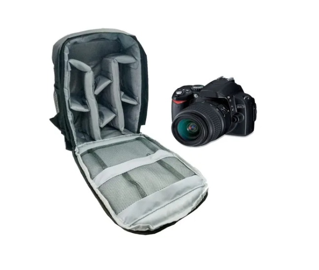 Bolso Mochila Fotográfica Cámara Réflex Lentes Flash-2