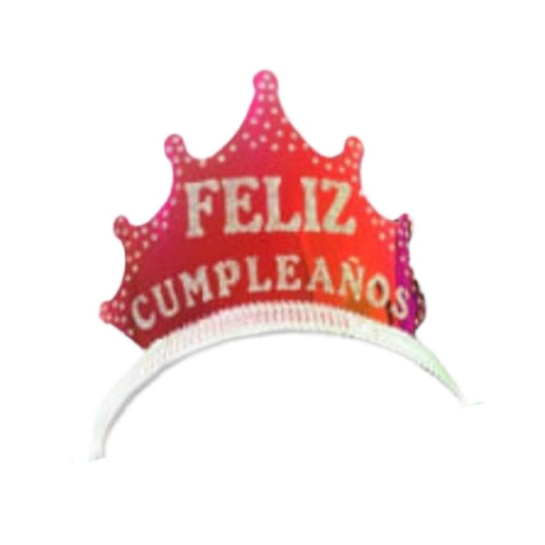 CINTILLO CORONA FELIZ CUMPLEAÑOS-0