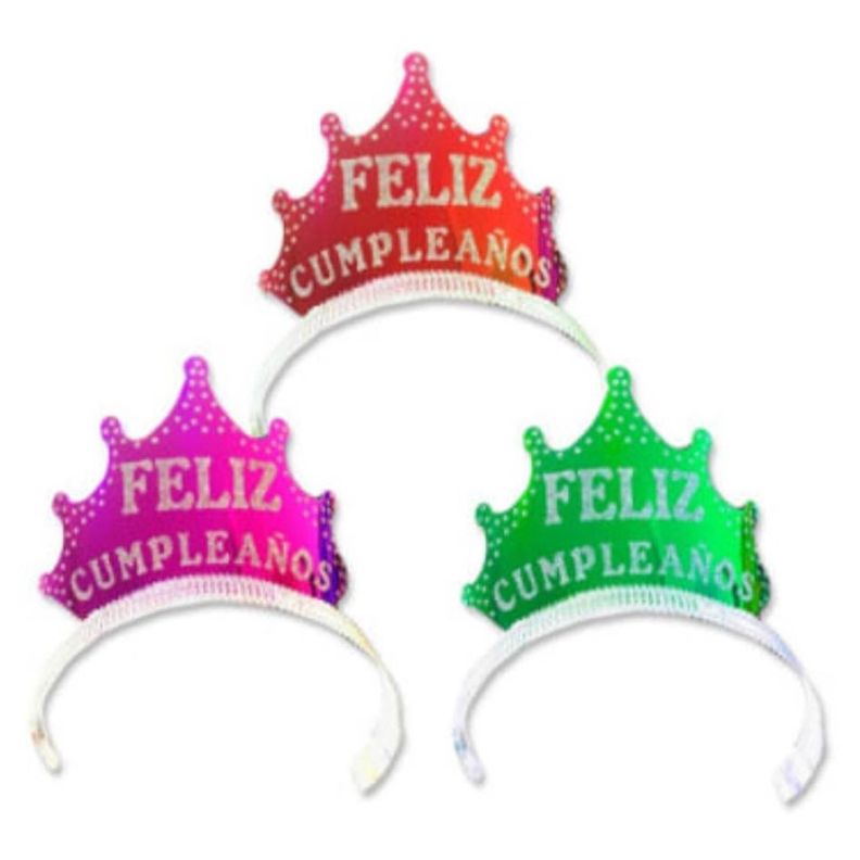 CINTILLO CORONA FELIZ CUMPLEAÑOS-1