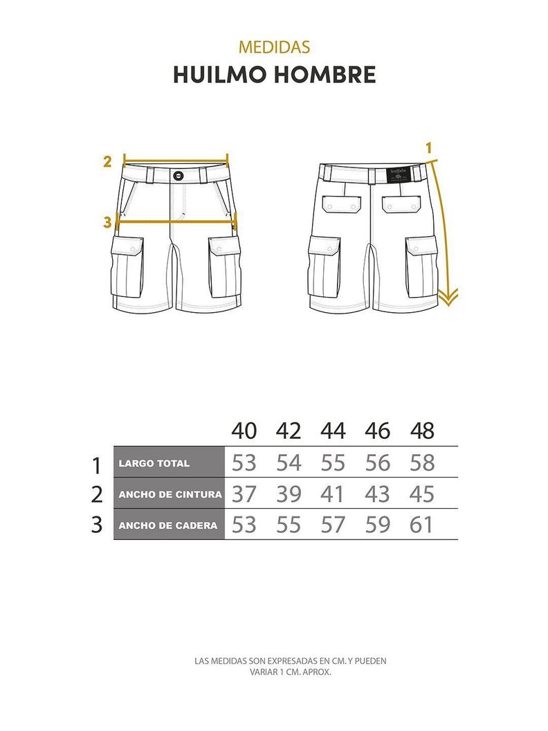 Short Cargo Huilmo Mostaza Hombre-4