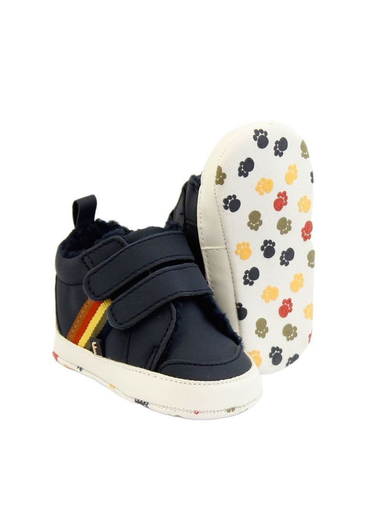 Zapatilla caña 2 velcros bebé soft niño 813-3