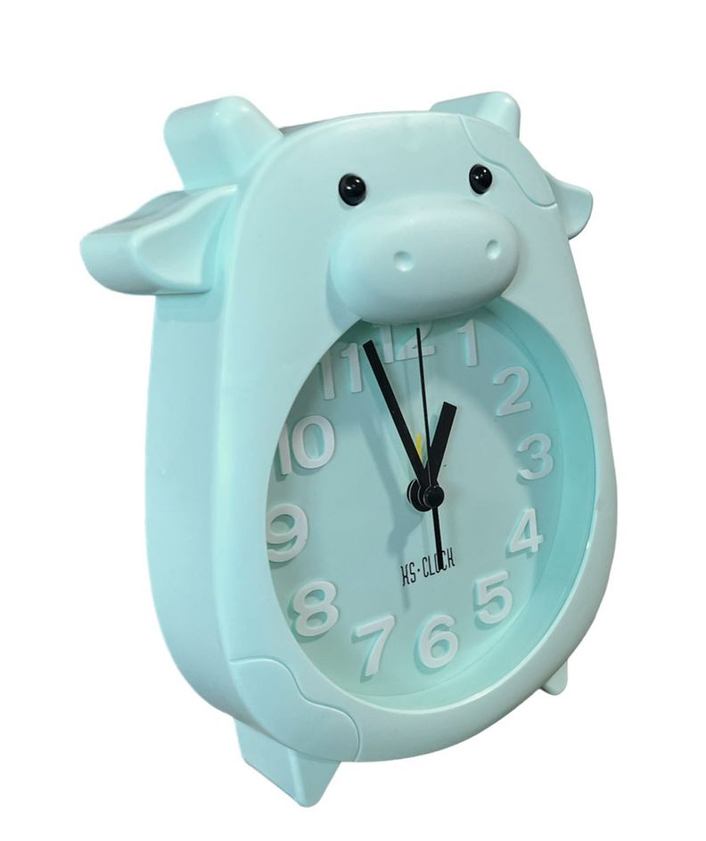 Reloj Despertador Reloj De Mesa Infantil Cerdito Niños C-0