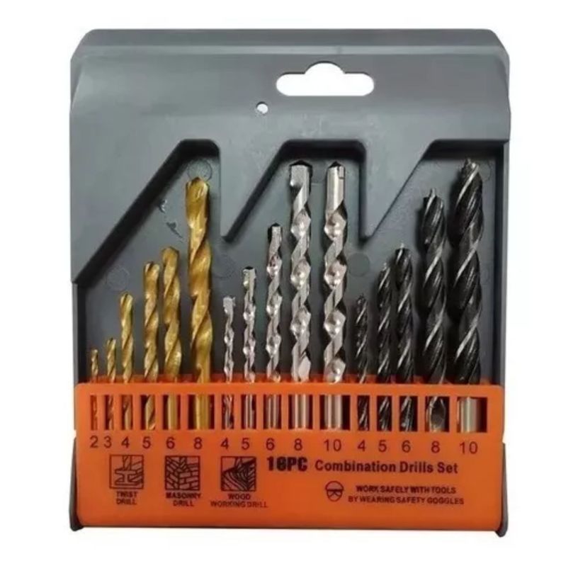 Juego De Brocas Pfierro Y Concret 16 Piesas Makawa Mk-0125-0