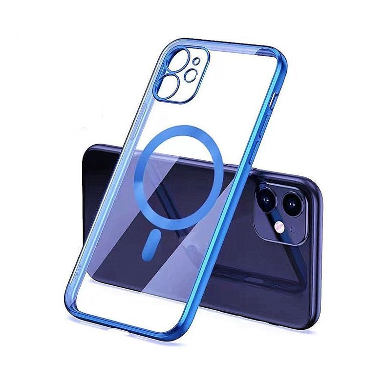 Carcasa Transparente Magsafe iPhone 13 Pro Max / Azul-0