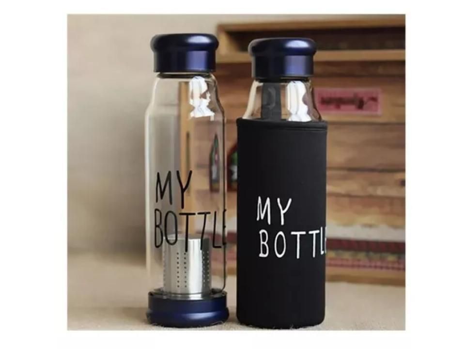 Botella c/ infusor 550ml Azul-2