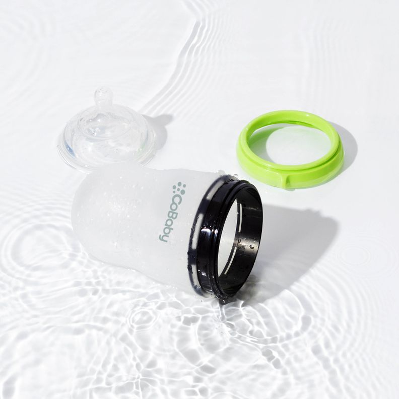 MAMADERA SILICONA FLEXIBLE COBABY 250 ML VERDE-5