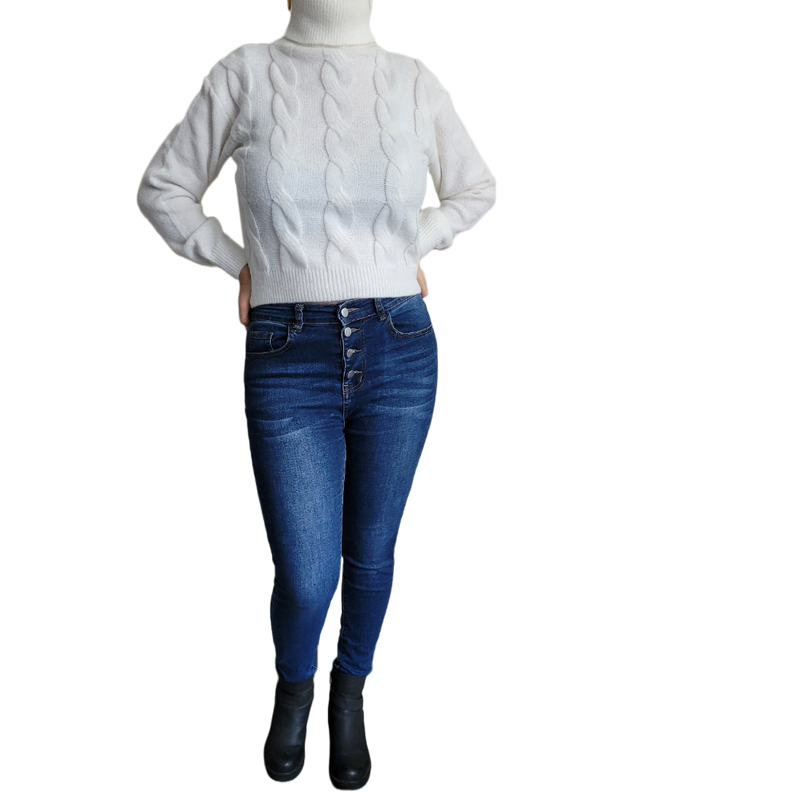 Sweater Mujer Cuello Beatle-1
