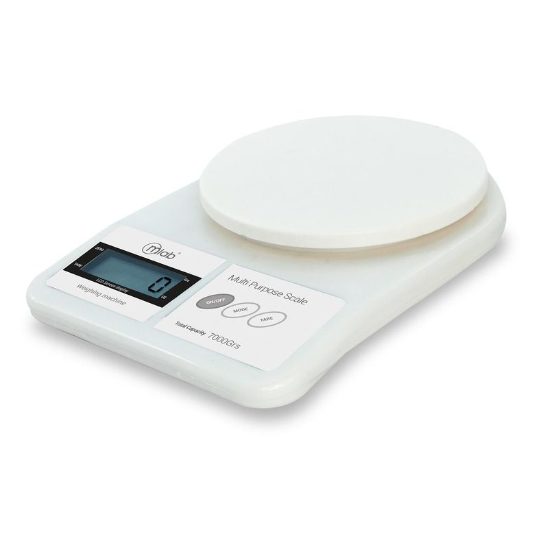 Balanza Pesa De Cocina Scalecook Multiusos 7kg - Ps Blanco