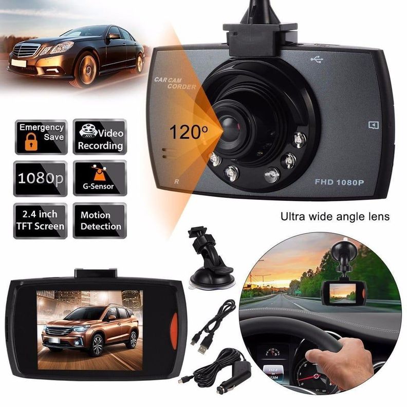 Cámara De Seguridad Para Auto Dvr Full HD Con Soporte-6