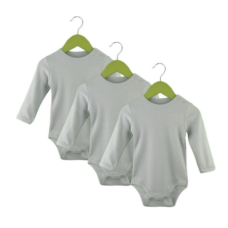 Set de Tres Bodys Liso Gris Pumucki-0