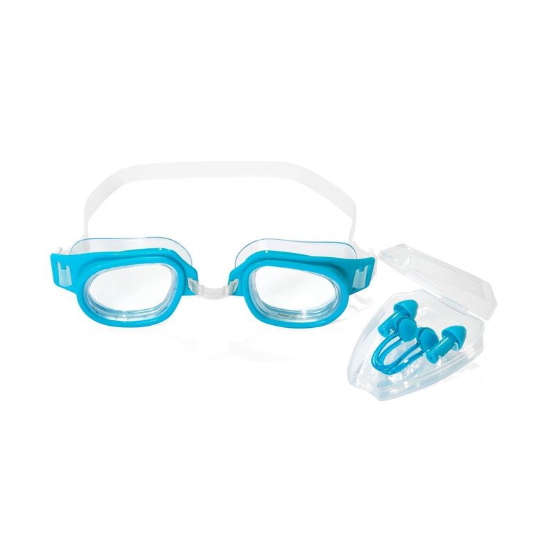Set Lentes Natación + Tapones de Nariz y Oídos-3