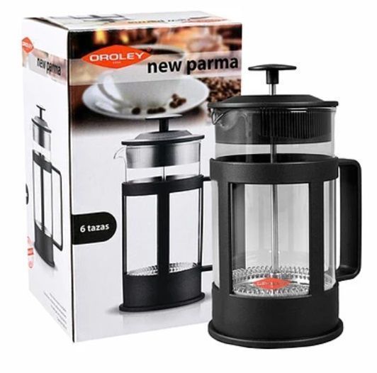 Cafetera Prensa Francesa Oroley New Parma 6 Tazas Negra -0