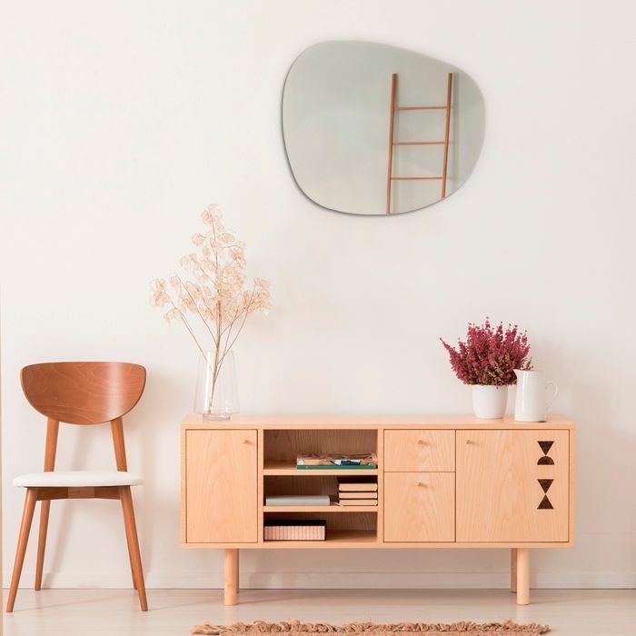 Espejo Belga orgánico con bastidor 81x94 cm - Cecita-2